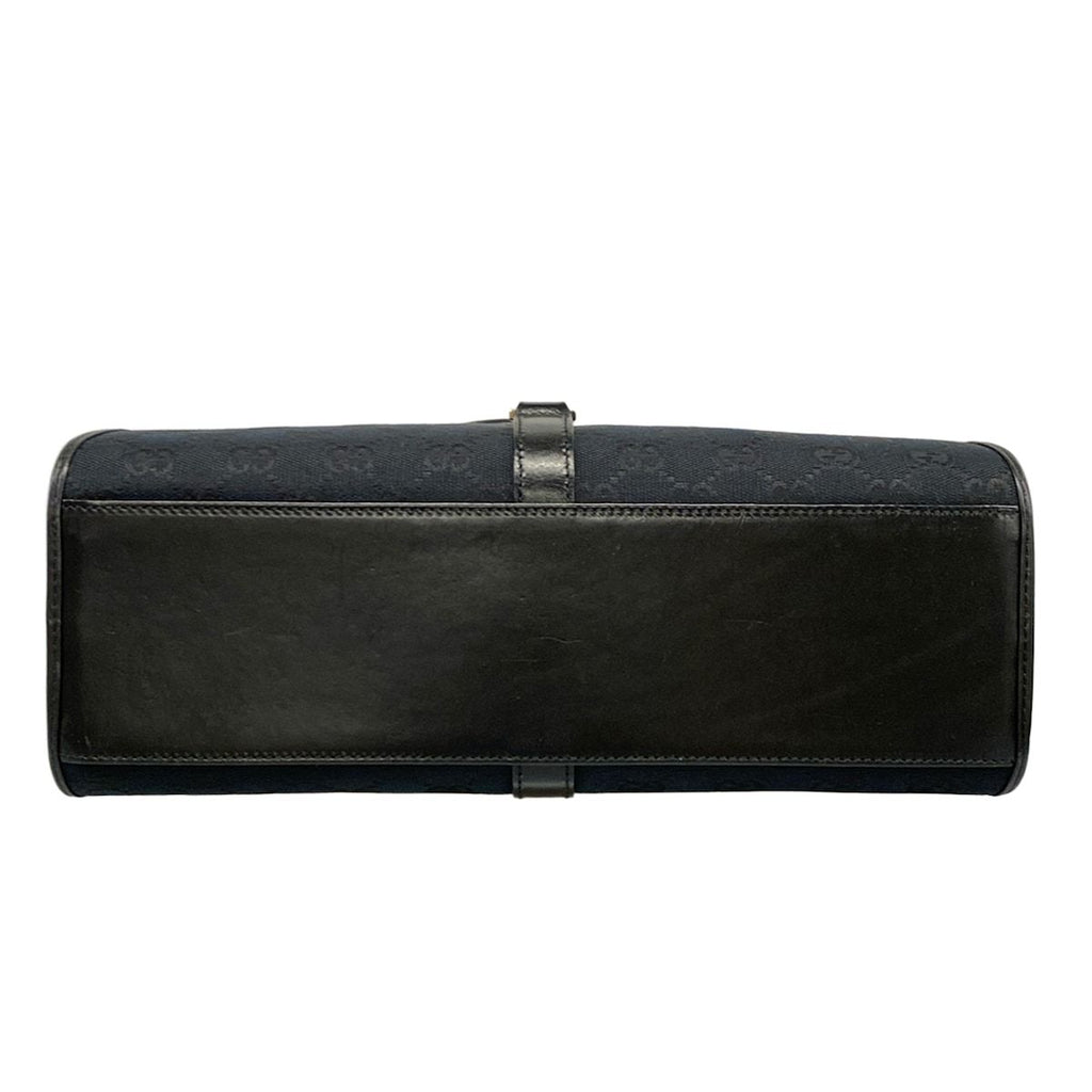 Gucci Shoulder Bag Jackiegg Pattern Black Leather — view 5