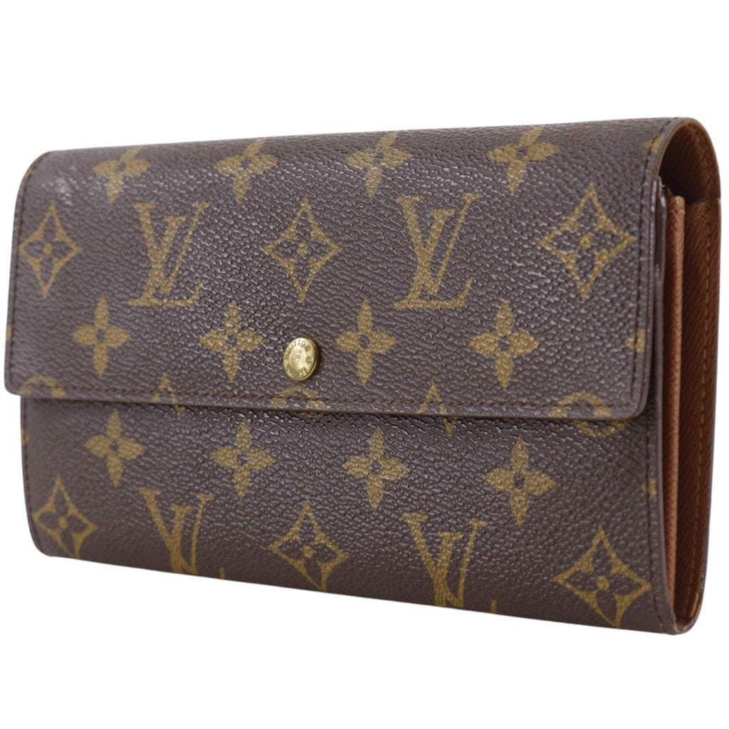 Louis Vuitton Pochette Porte Monnaie Credit Monogram Canvas Brown Coin Purse — view 2