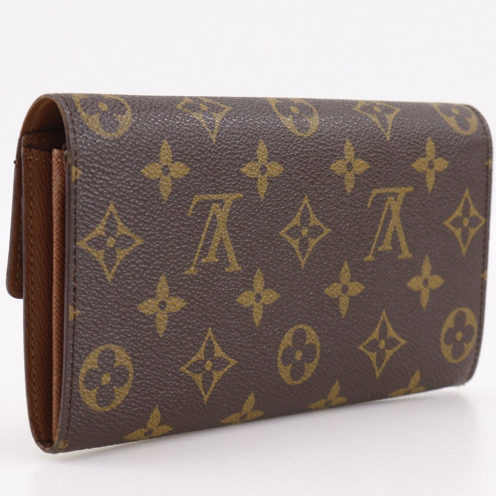 Louis Vuitton Pochette Porte Monnaie Credit Monogram Canvas Brown Coin Purse — view 3