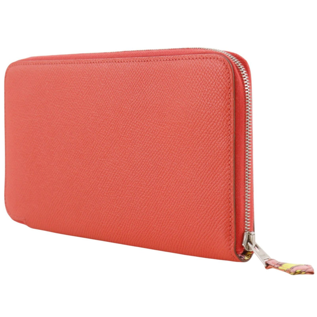 Hermes Azap Silk'in Veau Epsom Pink Wallet — view 2