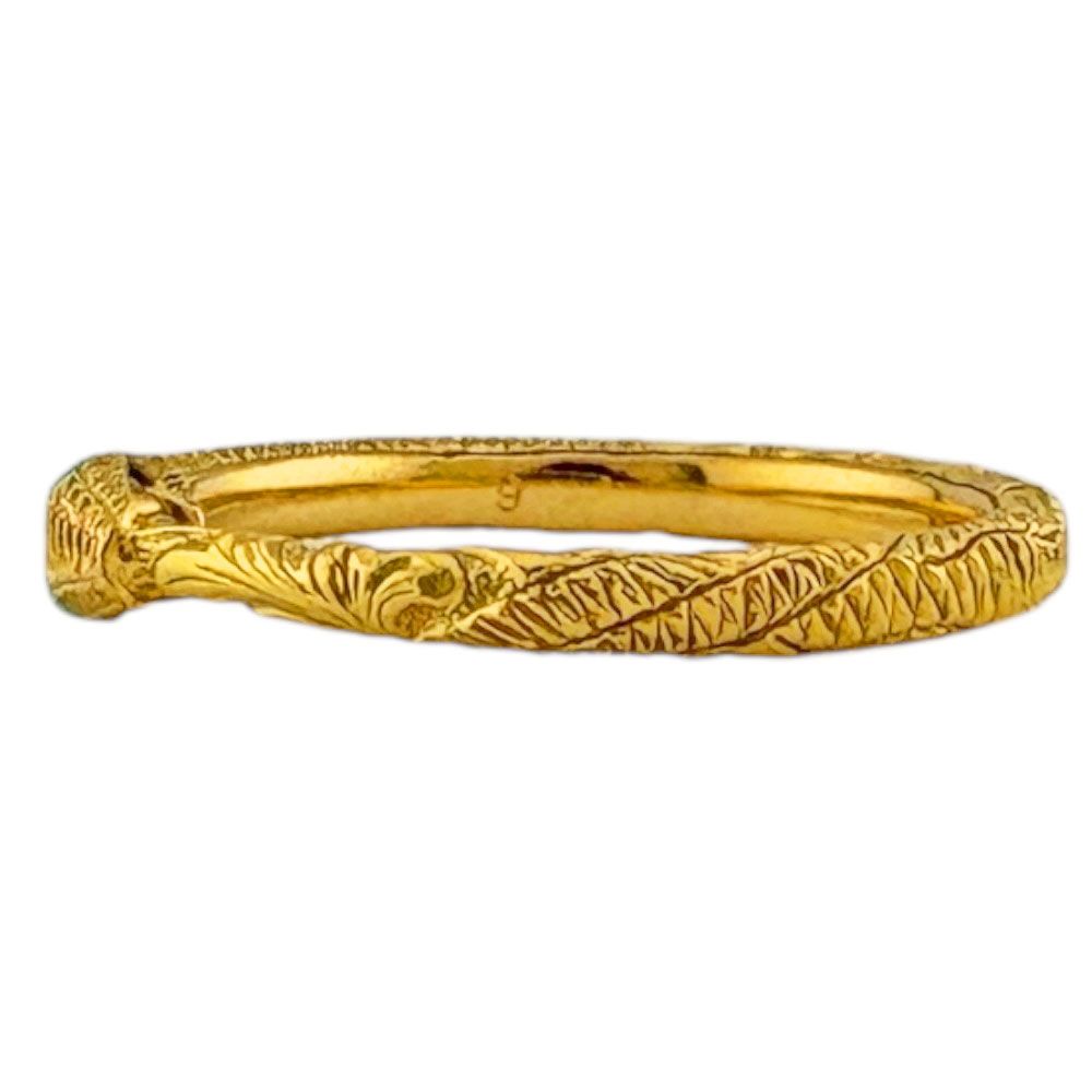 Gucci Ouroboros Ring 18k Yellow Gold Turquoise — view 4