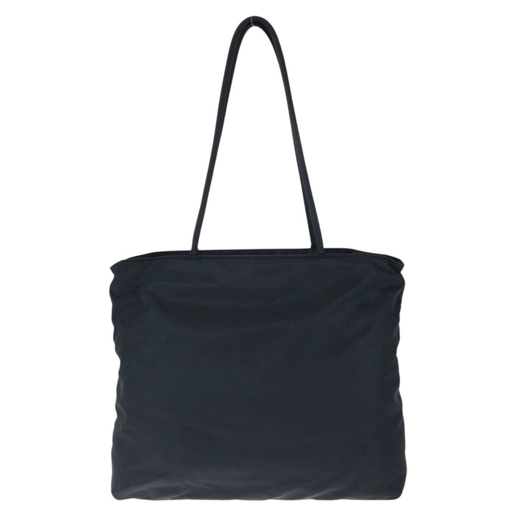 Prada Tessuto Black Silver Nylon Shoulder Bag — view 2