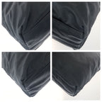 Prada Tessuto Black Silver Nylon Shoulder Bag — view 3