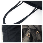 Prada Tessuto Black Silver Nylon Shoulder Bag — view 6