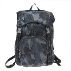 Prada Backpack Camouflage Nylon Blue
