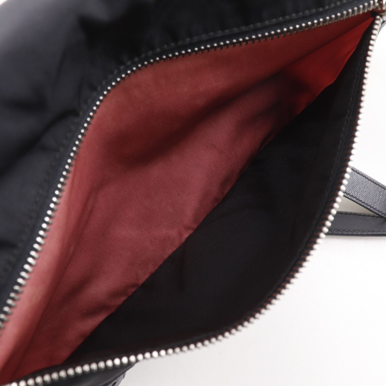 Prada Logo Nylon Black Shoulder Bag — view 7
