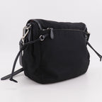Prada Logo Nylon Black Shoulder Bag — view 3