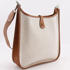 Hermes Evelyne 1 PM Toile H Brown Shoulder Bag — view 3