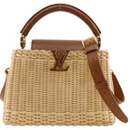 Louis Vuitton Capucines BB Rattan Calfskin Tan Brown Handbag