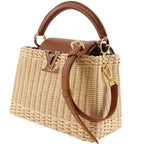 Louis Vuitton Capucines BB Rattan Calfskin Tan Brown Handbag — view 2