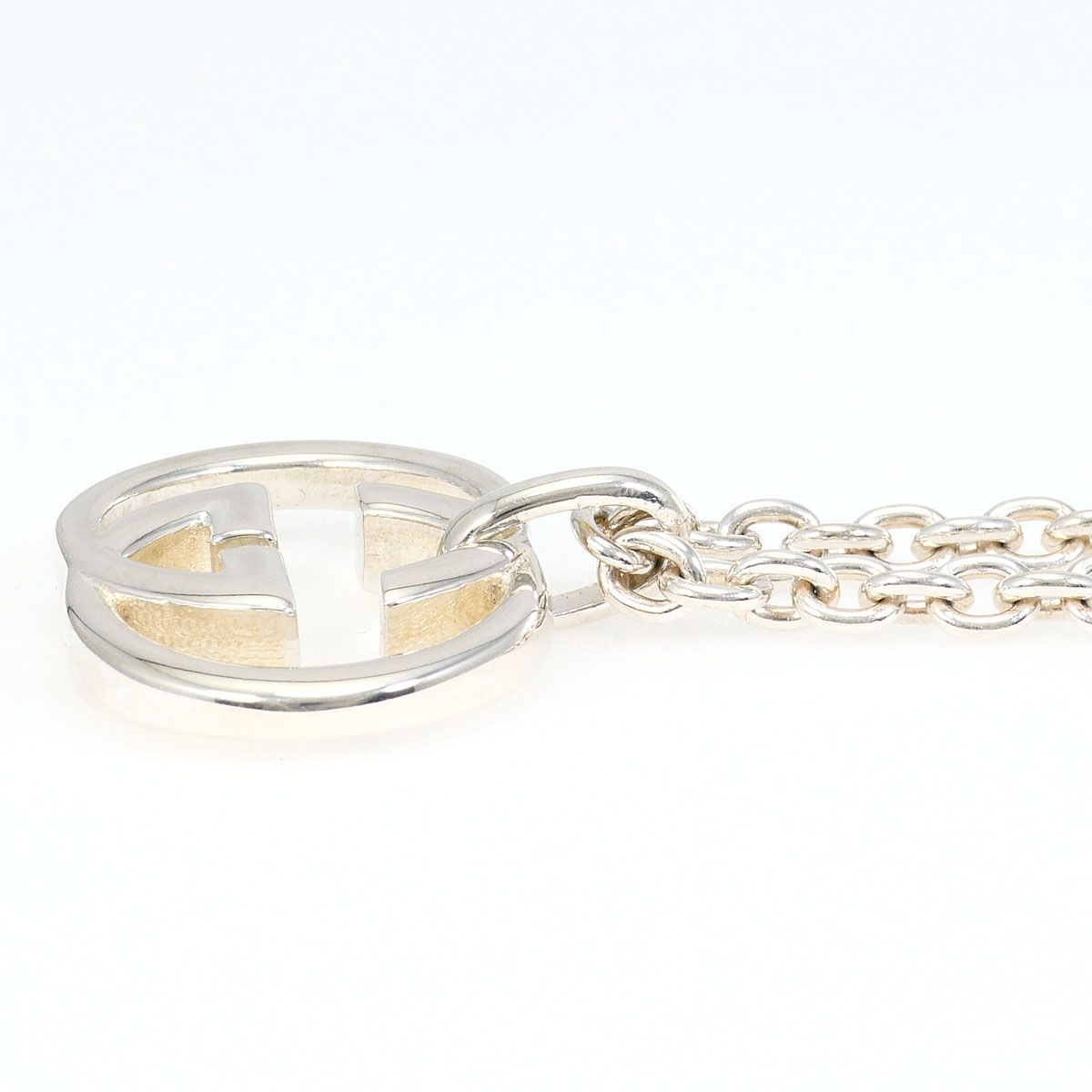 Gucci Interlocking G 925 Sterling Silver Necklace 50 — view 2