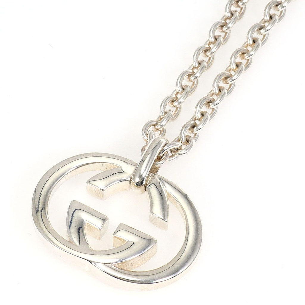 Gucci Interlocking G 925 Sterling Silver Necklace 50 — view 3