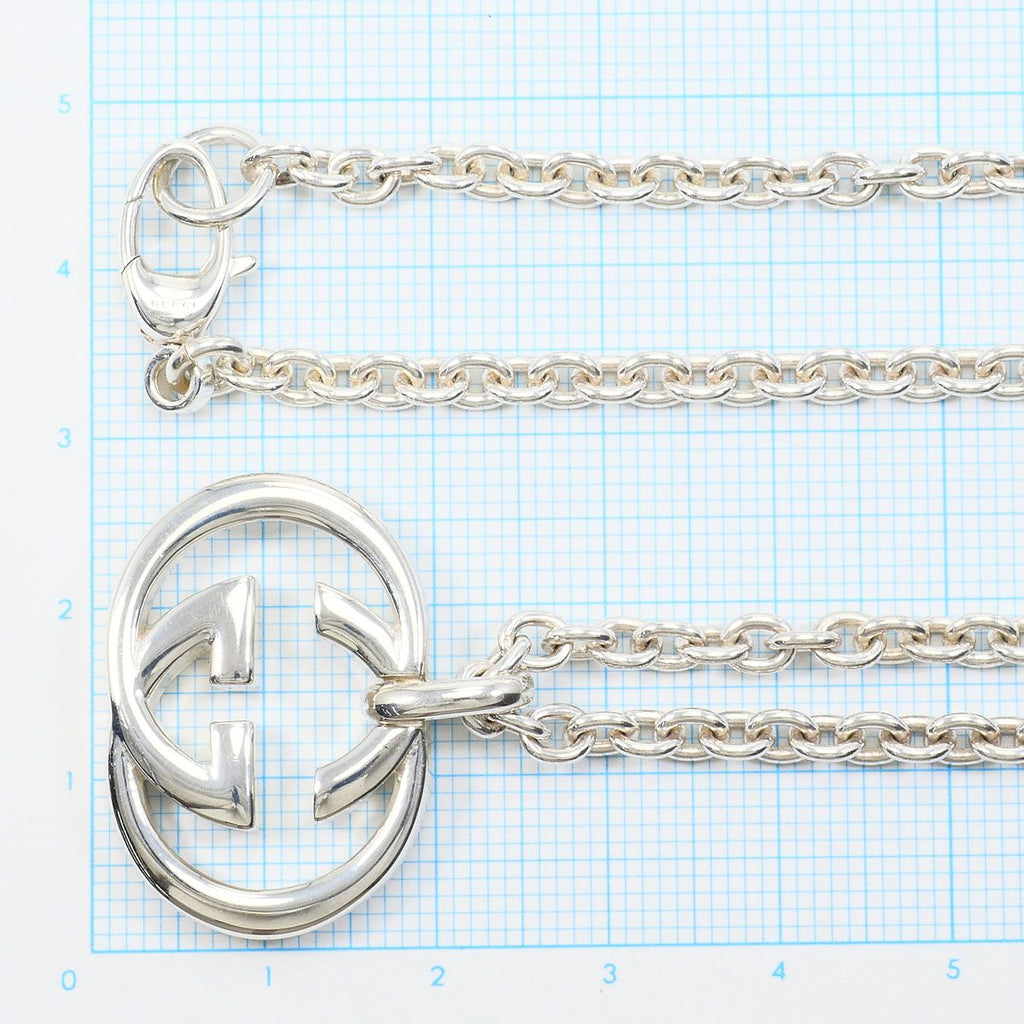 Gucci Interlocking G 925 Sterling Silver Necklace 50 — view 5