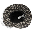 Dior Trotter Oblique Hat 57 Cotton Tulle Black — view 5