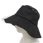 Dior Trotter Oblique Hat 57 Cotton Tulle Black — view 2