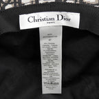 Dior Trotter Oblique Hat 57 Cotton Tulle Black — view 8