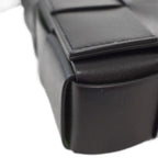 Bottega Veneta Cassette Shoulder Bag Intrecciato Black — view 7