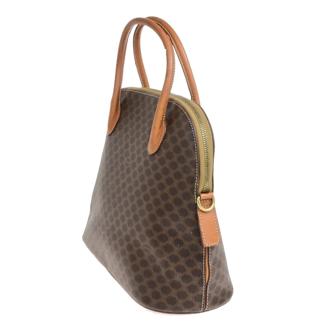Celine Macadam Handbag Brown Leather — view 2
