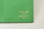 Celine Wallet Bifold Vintage Triomphe Embossed Leather Green — view 5