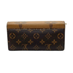 Louis Vuitton Portefeuille Sarah Monogram Reverse Flap Wallet Leather Brown — view 3