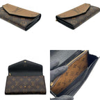 Louis Vuitton Portefeuille Sarah Monogram Reverse Flap Wallet Leather Brown — view 7