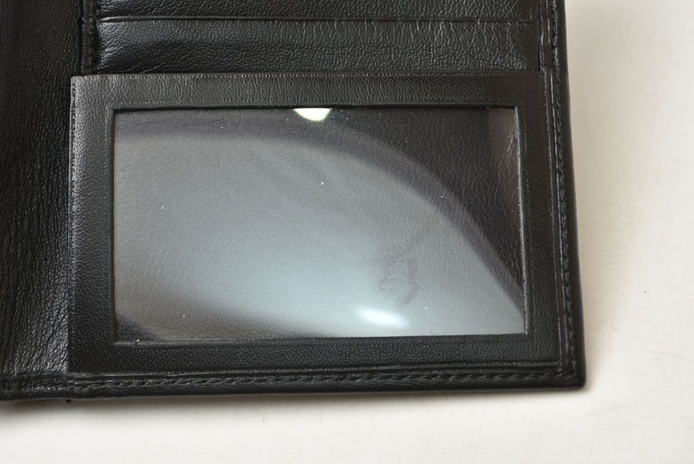 Loewe Wallet Billfold Vintage Bifold Folded Anagram Black — view 6