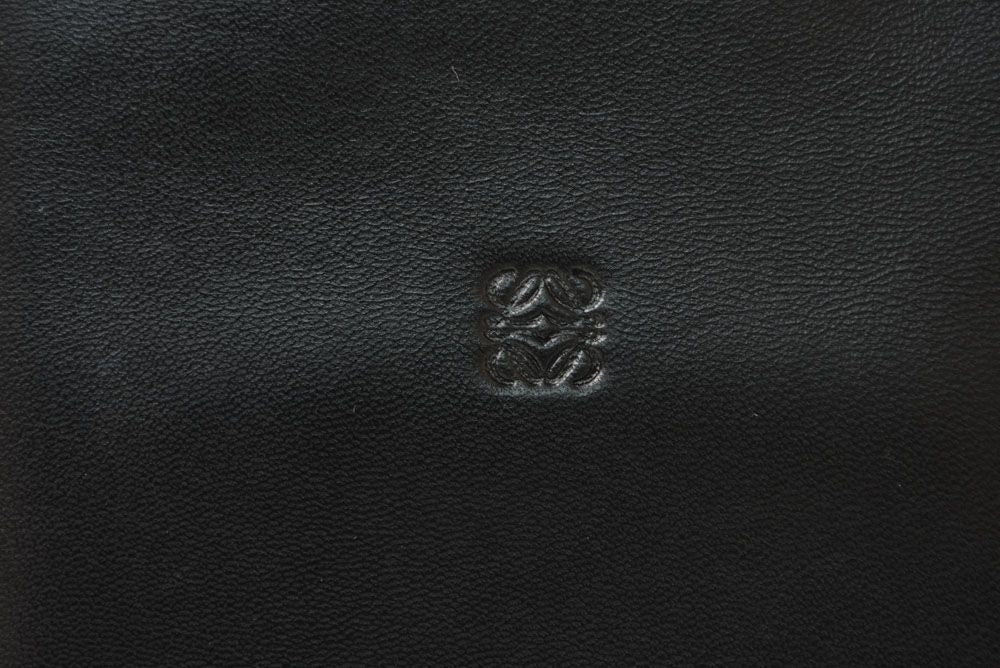 Loewe Wallet Billfold Vintage Bifold Folded Anagram Black — view 2
