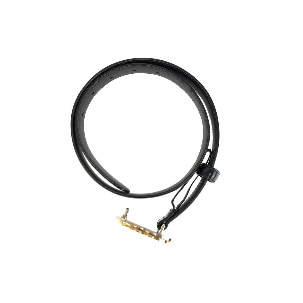 Gucci Interlocking G 70 Black Leather Belt — view 4