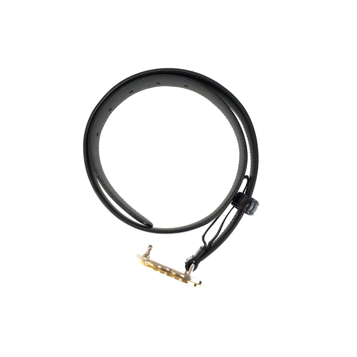 Gucci Interlocking G 70 Black Leather Belt — view 4