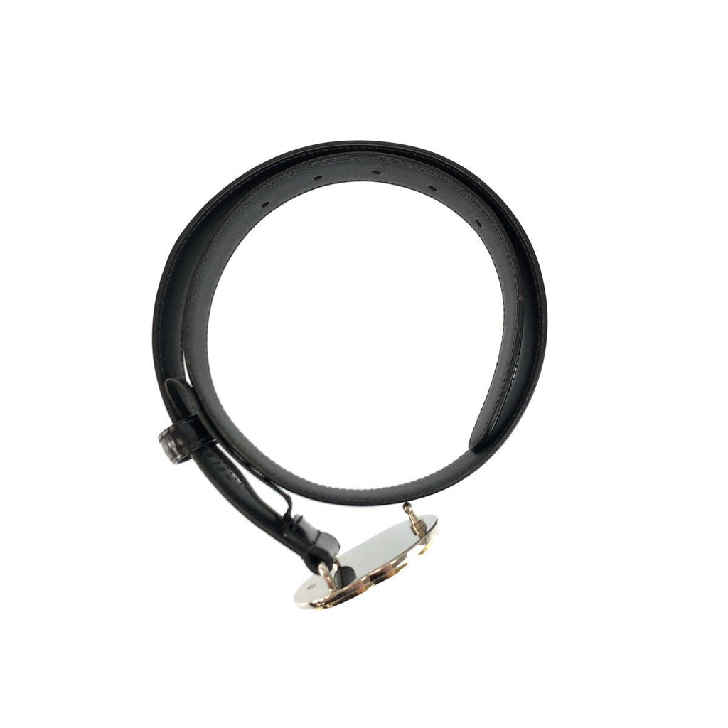 Gucci Interlocking G 70 Black Leather Belt — view 5
