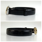 Gucci Interlocking G 70 Black Leather Belt — view 3