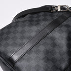 Louis Vuitton Keepall Bandouliere 55 Boston Bag Damier Graphite Black — view 7