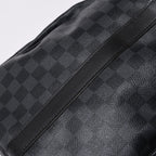 Louis Vuitton Keepall Bandouliere 55 Boston Bag Damier Graphite Black — view 8