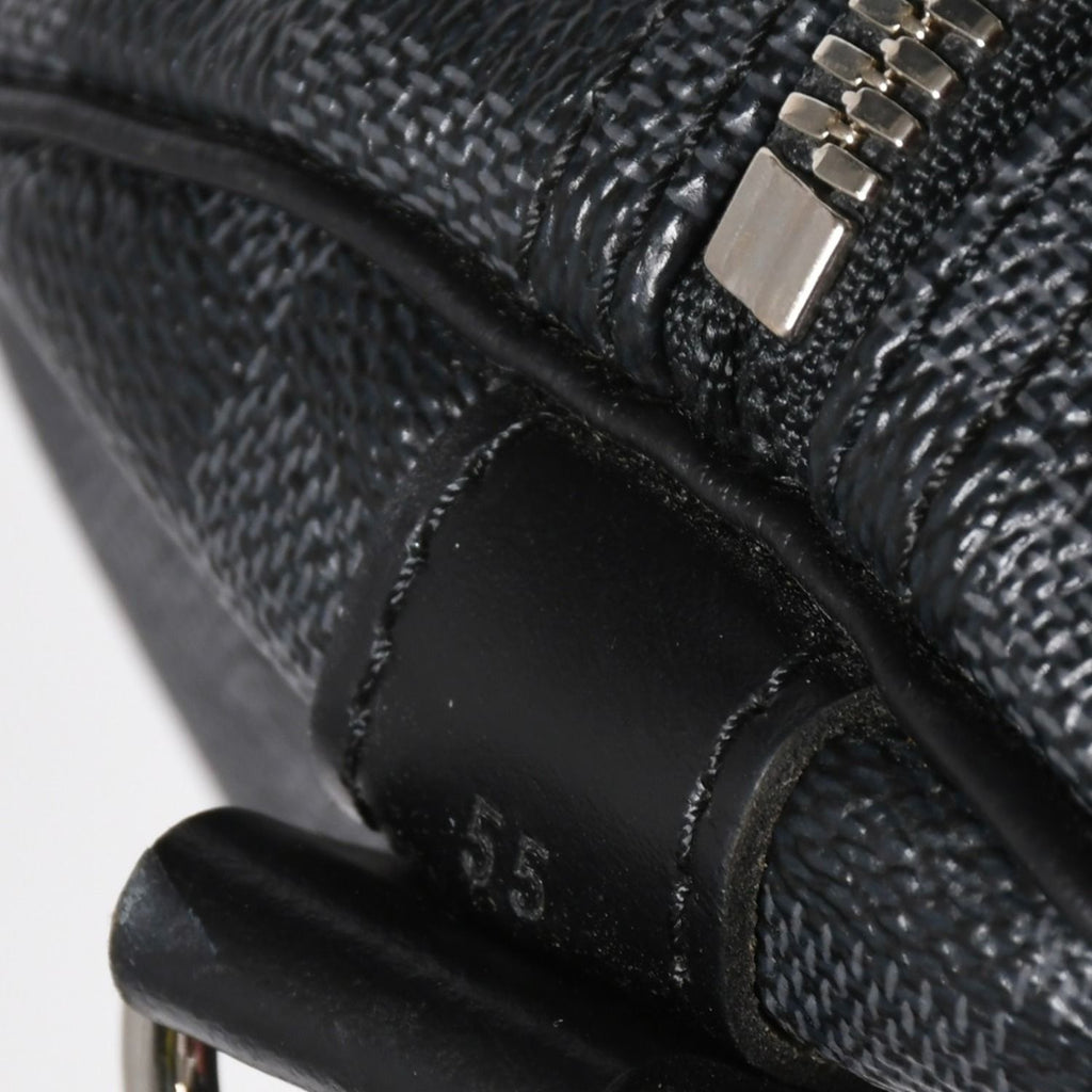 Louis Vuitton Keepall Bandouliere 55 Boston Bag Damier Graphite Black — view 5