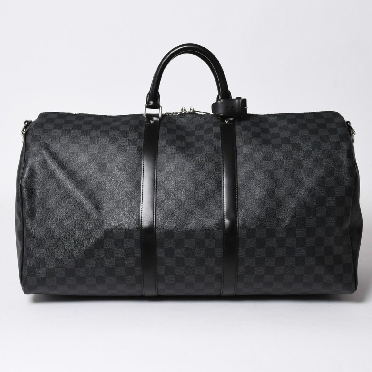 Louis Vuitton Keepall Bandouliere 55 Boston Bag Damier Graphite Black — view 2