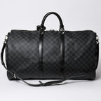 Louis Vuitton Keepall Bandouliere 55 Boston Bag Damier Graphite Black