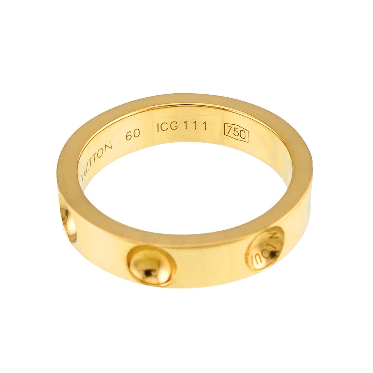Louis Vuitton Petite Bague Empreinte 60 Ring 18k Yellow Gold — view 4