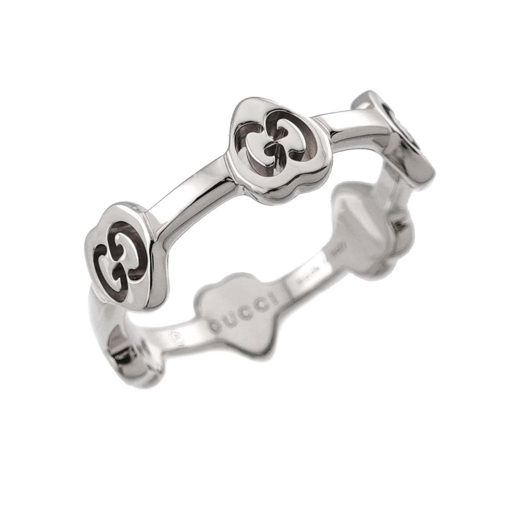 Gucci Icon Heart Ring 18k White Gold — view 5
