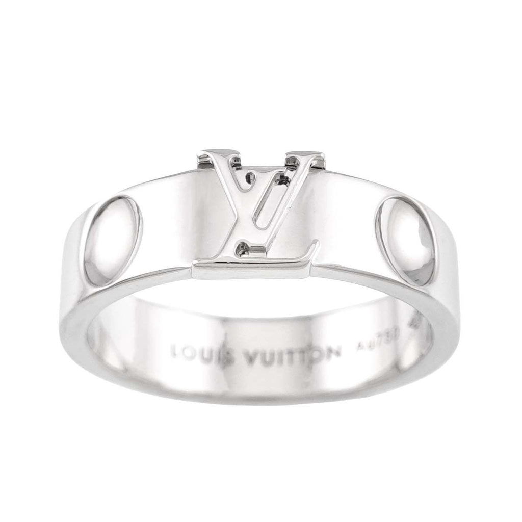 Louis Vuitton Empreinte LV 53 Ring 18k White Gold — view 2