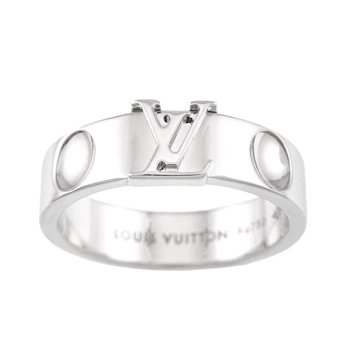 Louis Vuitton Empreinte LV 53 Ring 18k White Gold — view 2