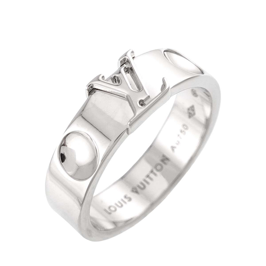 Louis Vuitton Empreinte LV 53 Ring 18k White Gold — view 5