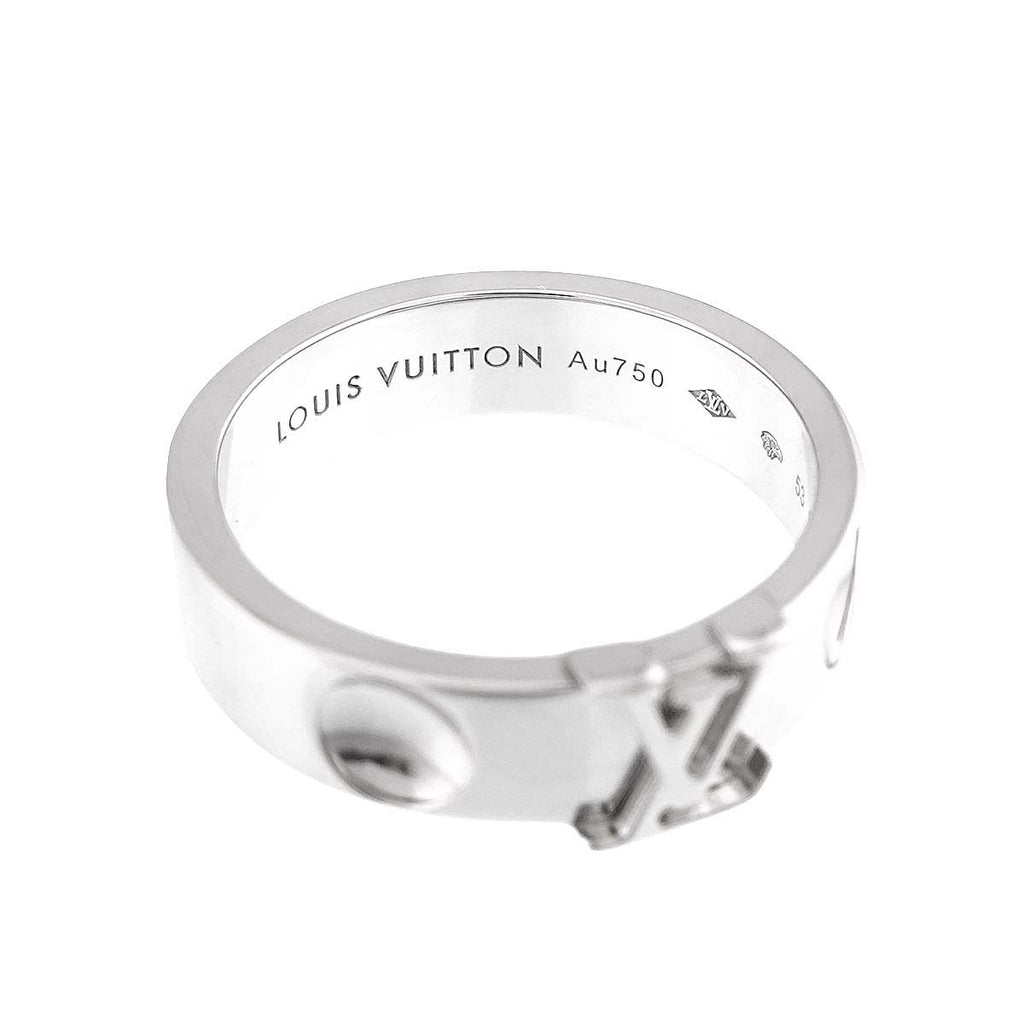 Louis Vuitton Empreinte LV 53 Ring 18k White Gold — view 4