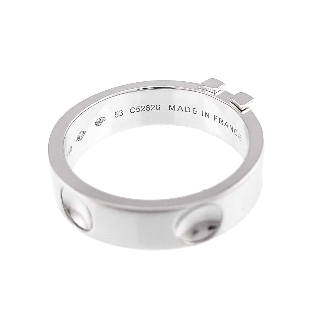Louis Vuitton Empreinte LV 53 Ring 18k White Gold — view 3