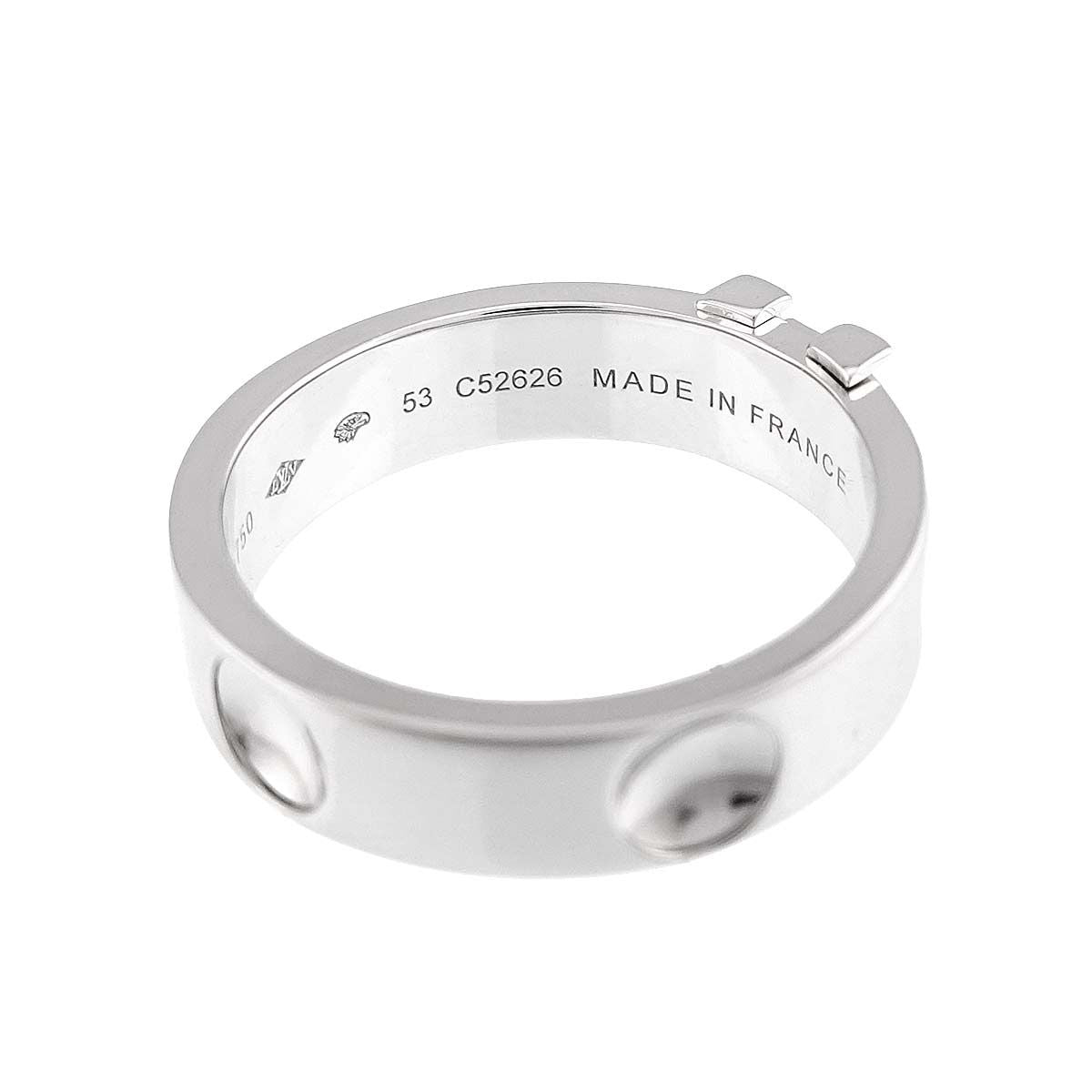 Louis Vuitton Empreinte LV 53 Ring 18k White Gold — view 3