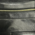 Celine Tote Cabaphantom Small with Belt Black Leather — view 8
