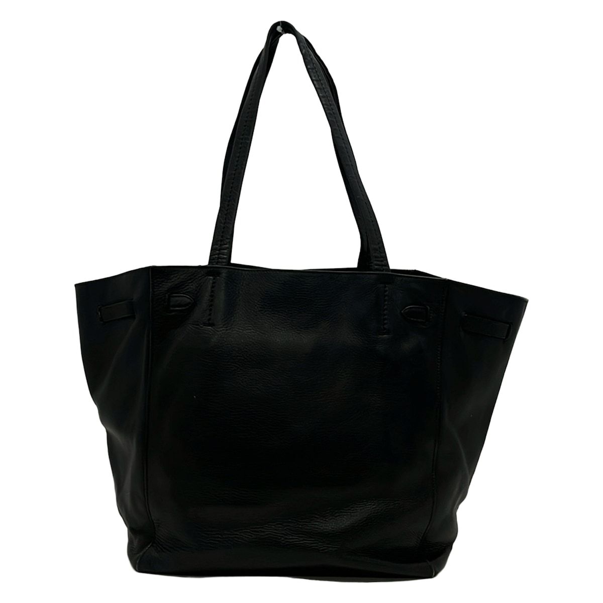 Celine Tote Cabaphantom Small with Belt Black Leather — view 3