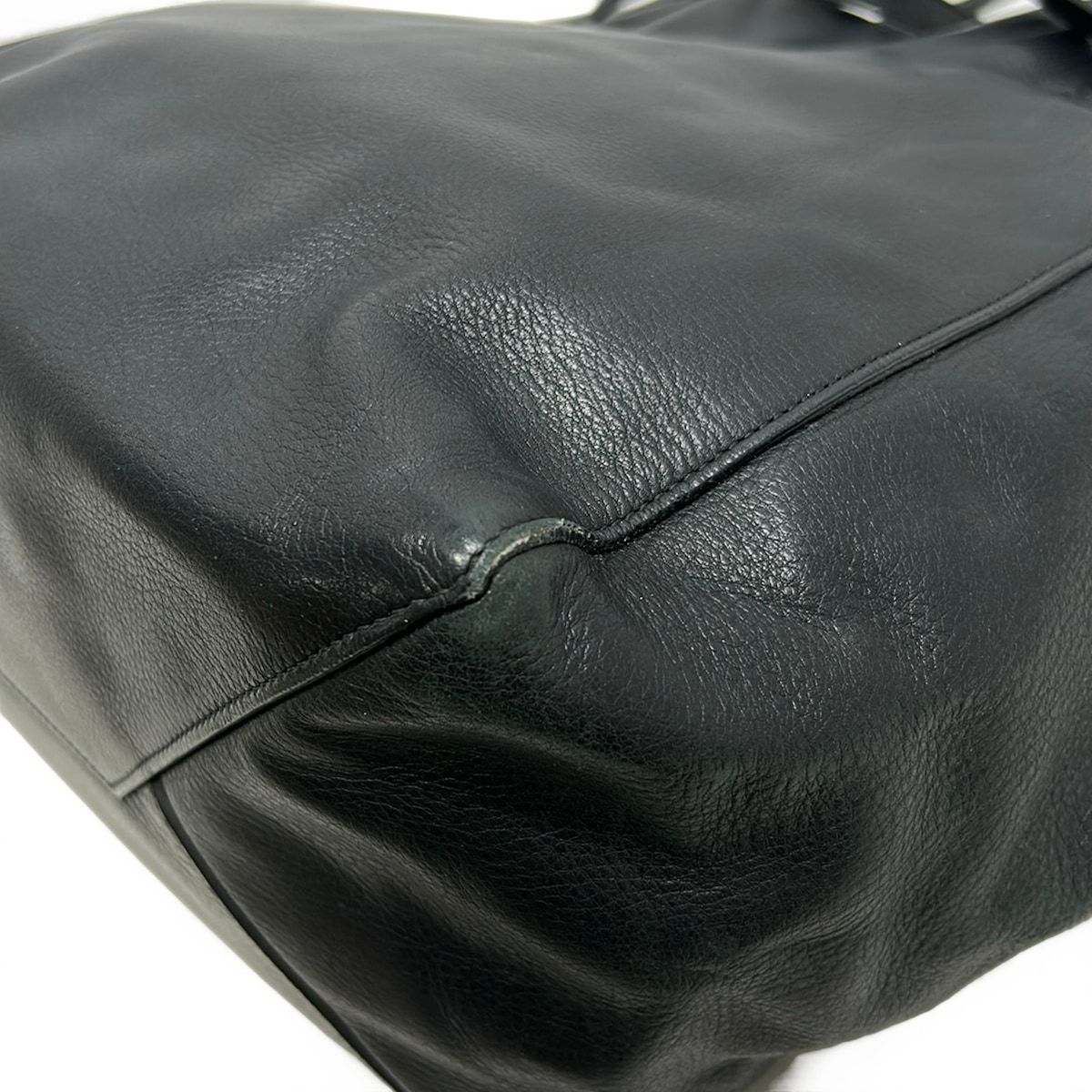 Celine Tote Cabaphantom Small with Belt Black Leather — view 6