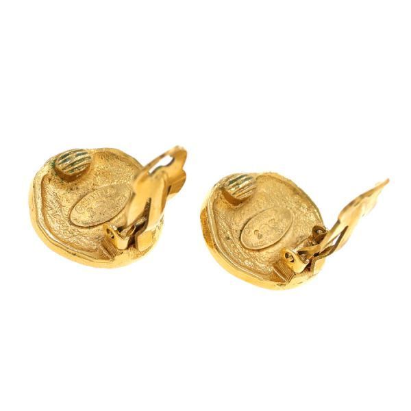 Chanel Ring Gold Earring — view 5