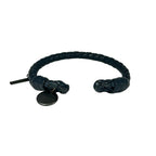 Bottega Veneta Bangle Leather Dark Navy Bracelet — view 3
