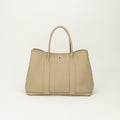 Hermes Garden Party PM 36 Tote Country Trench Beige Silver